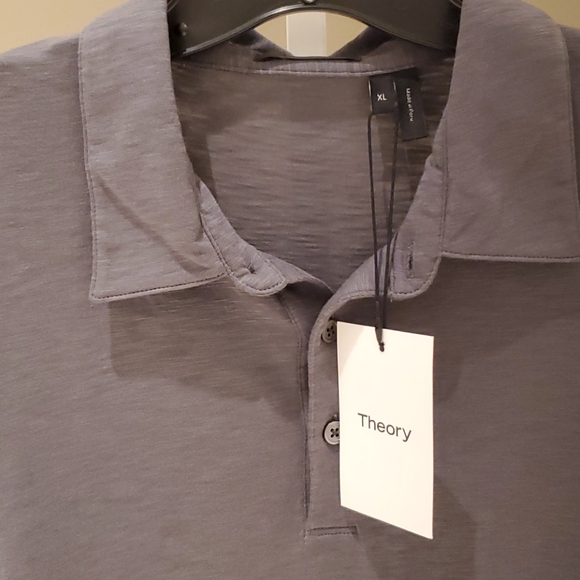 Theory Men's Bron Cosmos Cotton Polo Shirt NWT - Picture 7 of 7